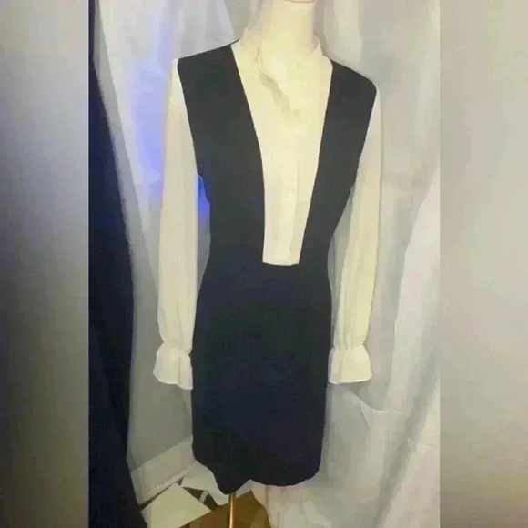Cece by Cynthia Dee - Navy Blue and White Knee-Length Dress - Size 0 - Picture 1 of 5